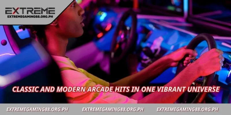 Classic and modern arcade hits in one vibrant universe