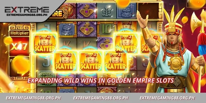 Expanding wild wins in Golden Empire slots