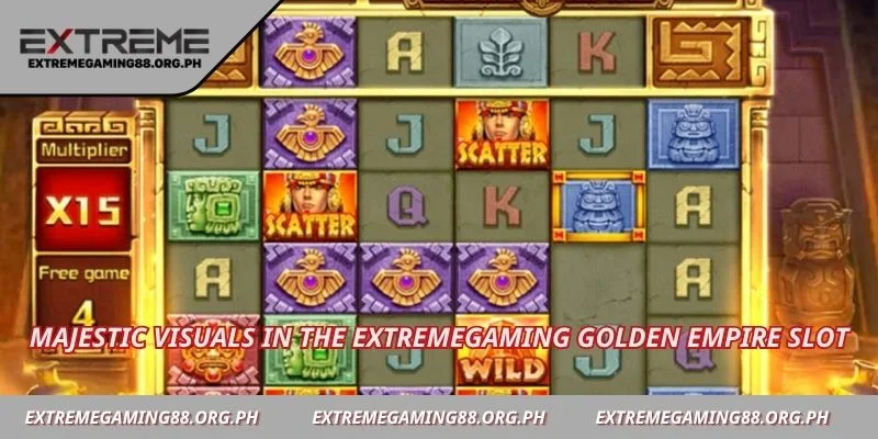 Majestic visuals in the Extremegaming Golden Empire slot