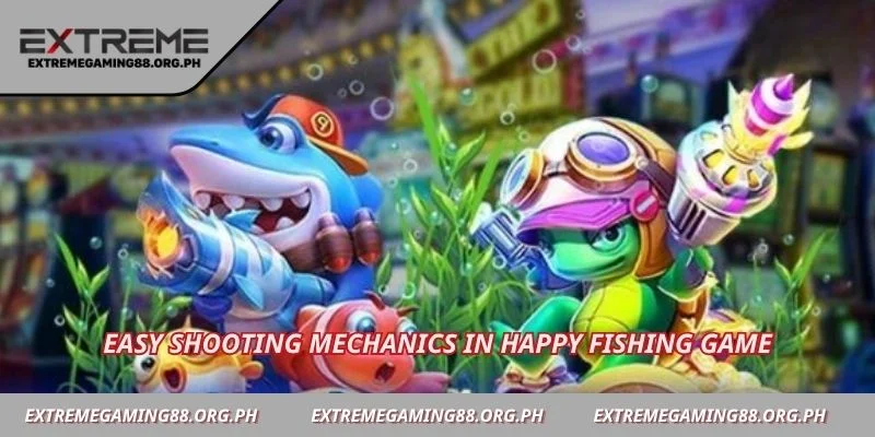 Easy shooting mechanics in Happy Fishing game